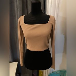 Zara cute crop top brown S/USED
